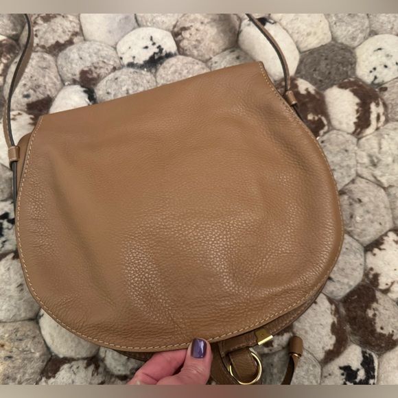 Authentic Chloe Marcie Tan Saddle Bag. - Picture 3 of 15